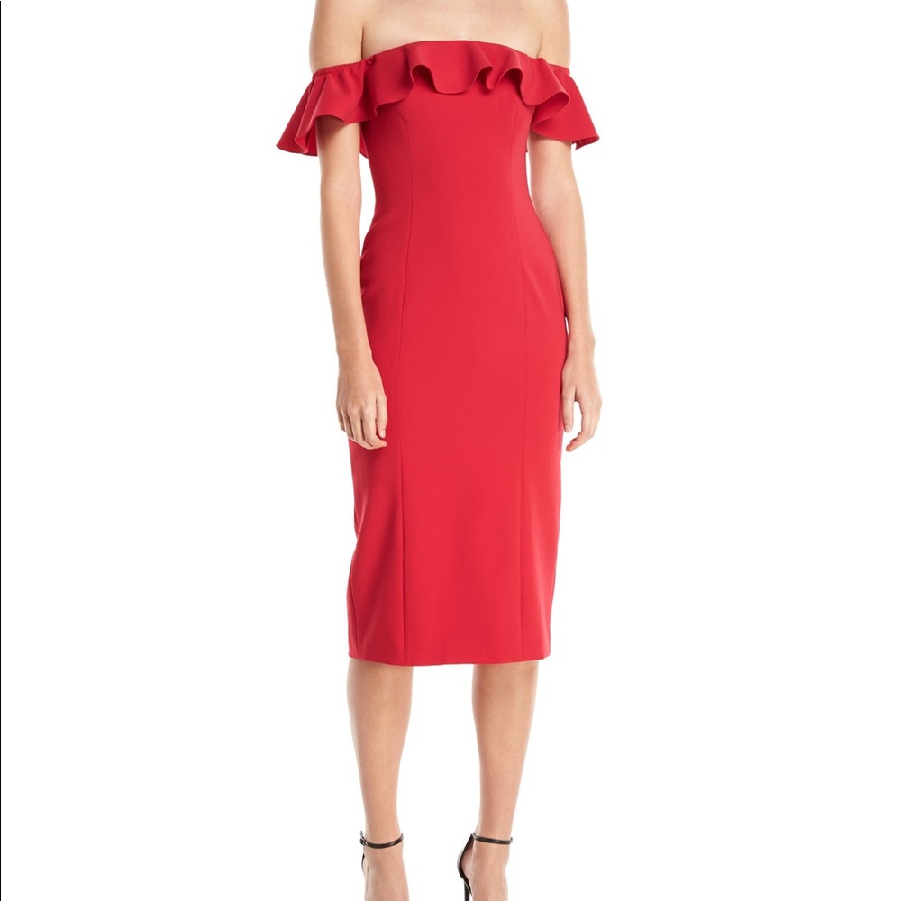 Jay Godfrey off the shoulder mini dress